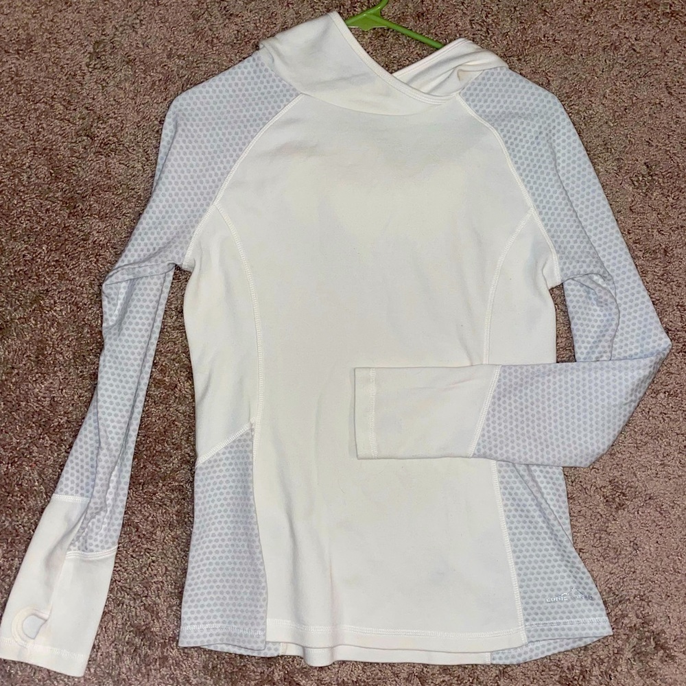 Eddie Bauer cream colored hoodie